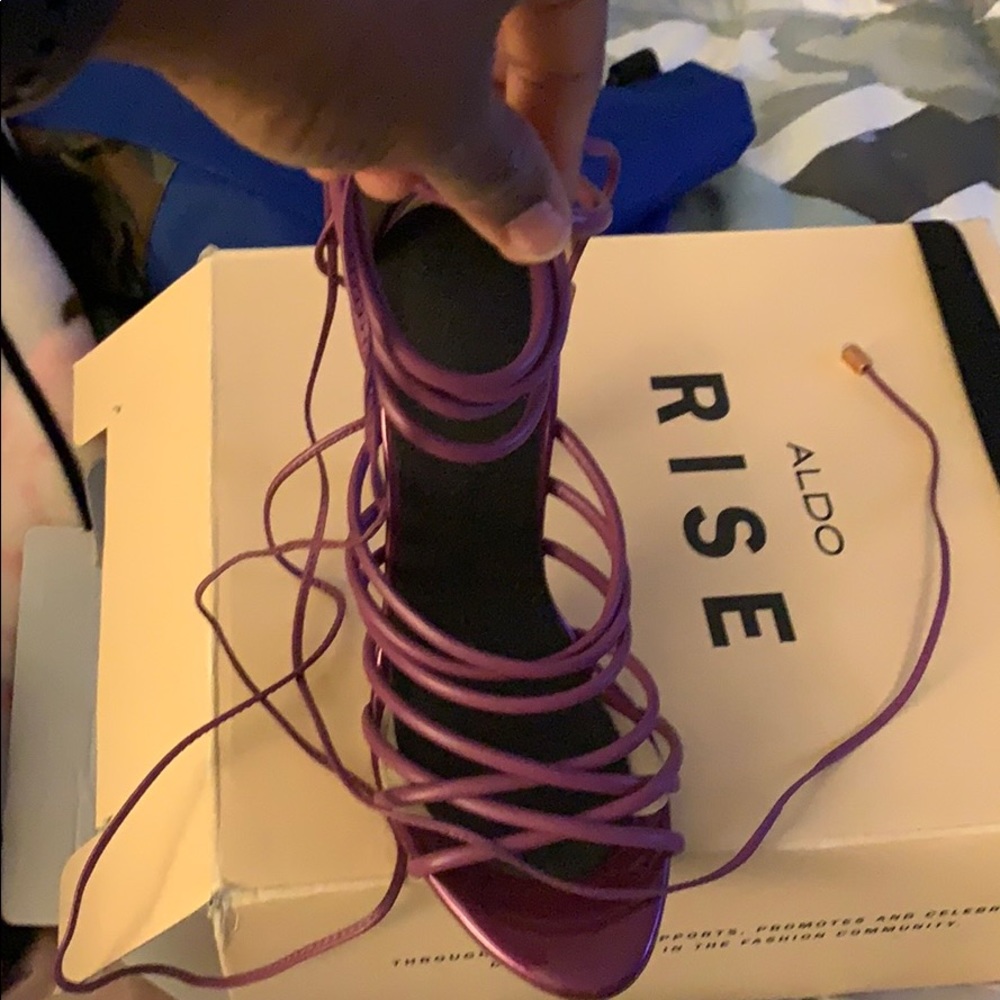 Purple Lace up